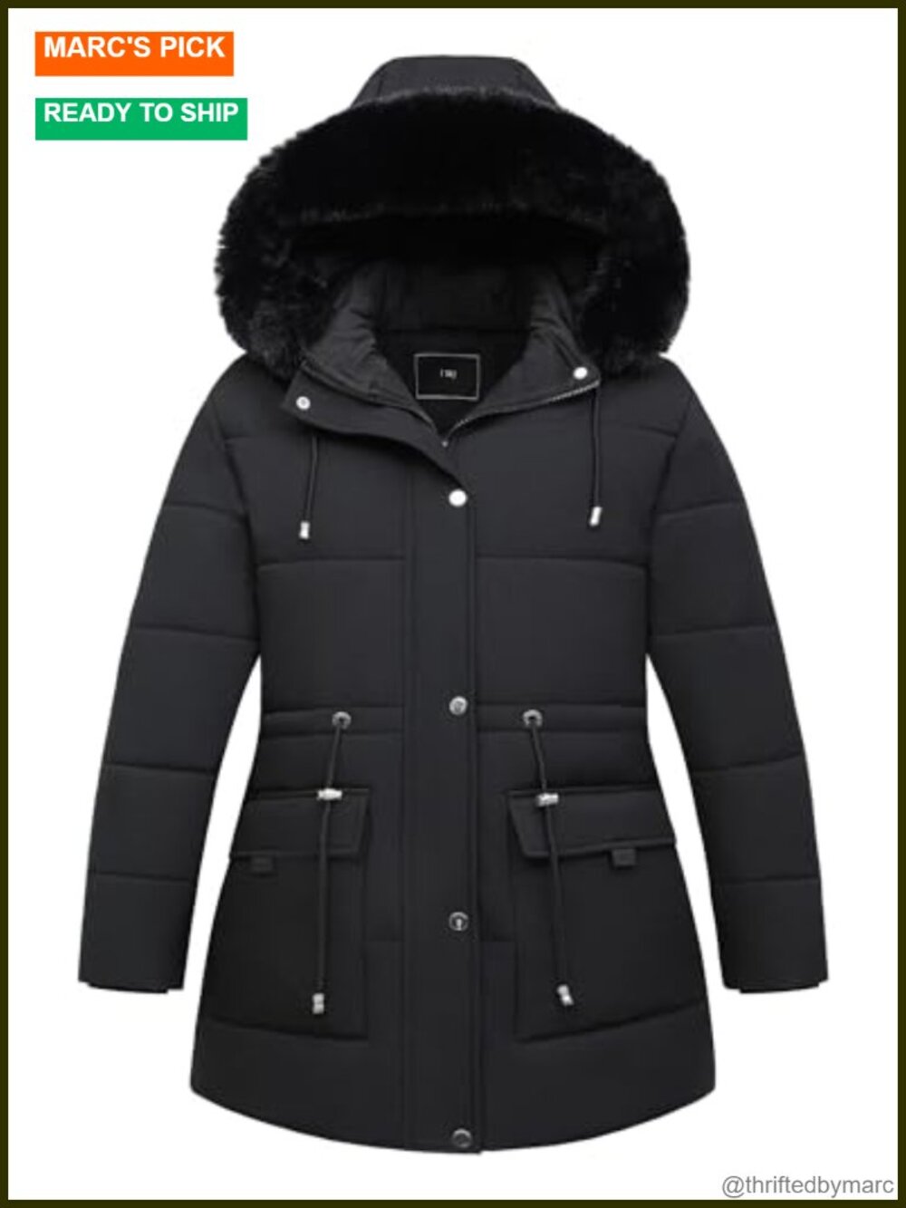 Women's Plus Size Down Parka Coat Waterproof Winter Jacket